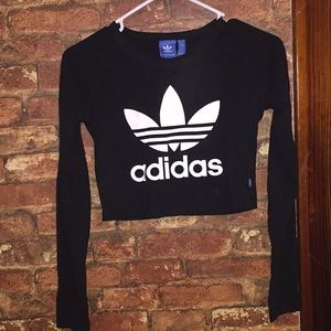 Adidas Long Sleeve Crop Top